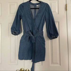 GAP denim romper in size 4
